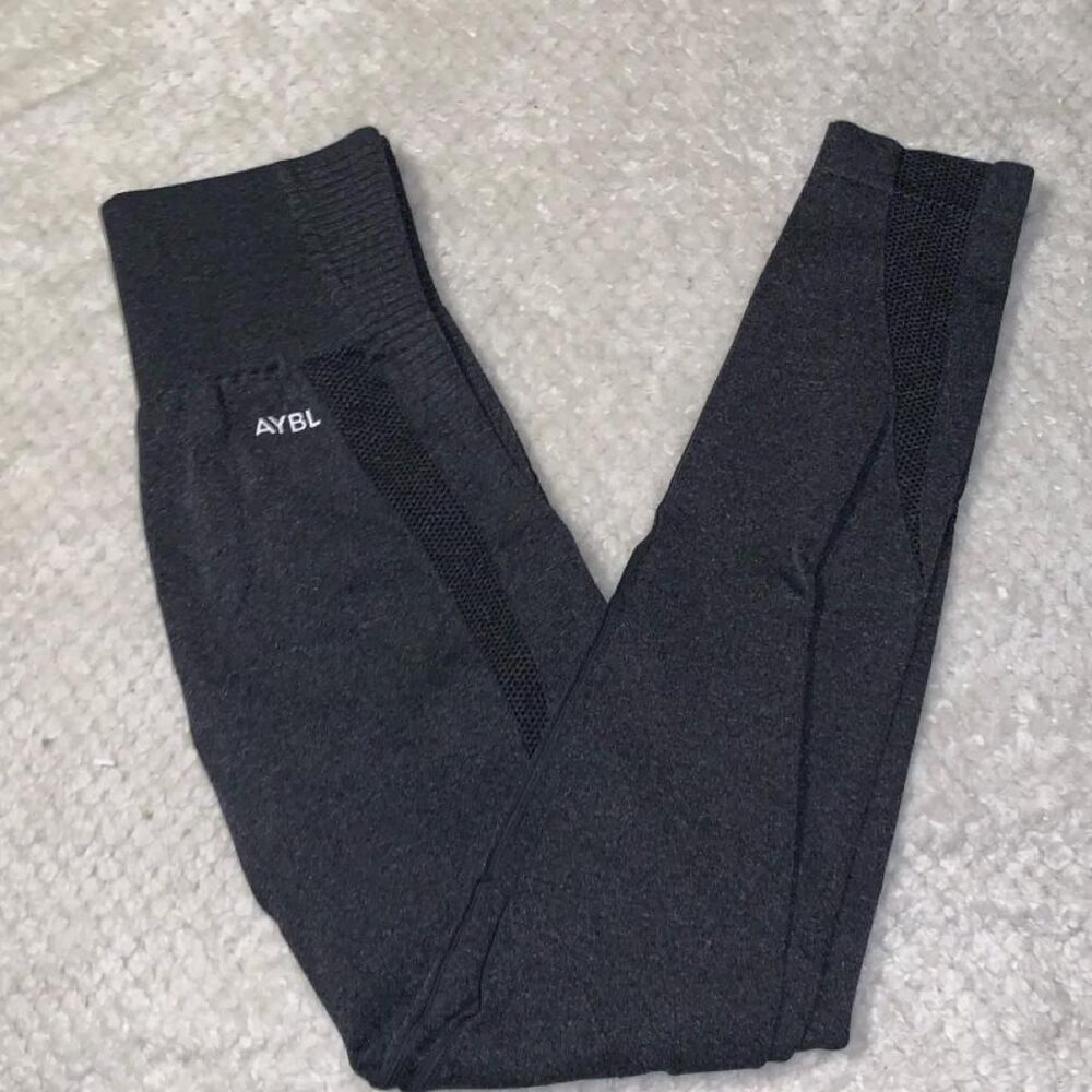 Aybl Women's Black and Grey Leggings